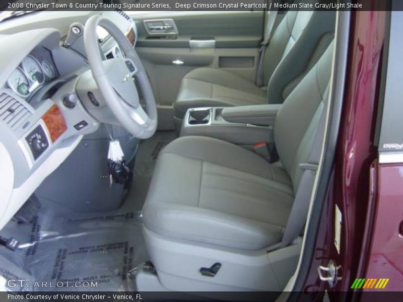 Deep Crimson Crystal Pearlcoat / Medium Slate Gray/Light Shale 2008 Chrysler Town & Country Touring Signature Series