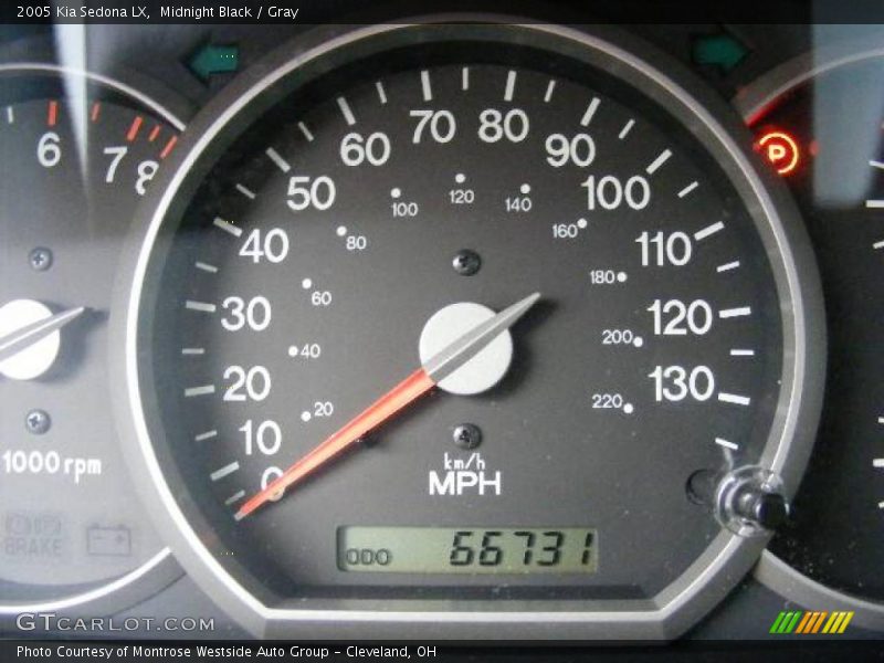 Midnight Black / Gray 2005 Kia Sedona LX