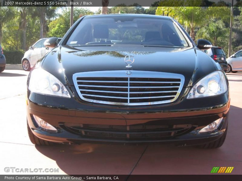 Black / Black 2007 Mercedes-Benz S 550 Sedan