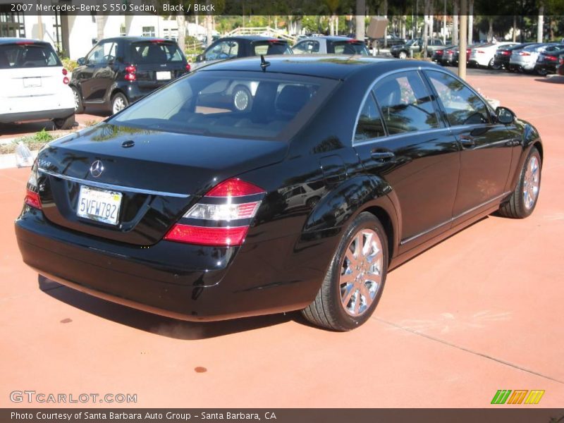 Black / Black 2007 Mercedes-Benz S 550 Sedan
