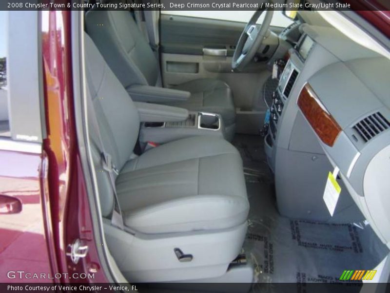 Deep Crimson Crystal Pearlcoat / Medium Slate Gray/Light Shale 2008 Chrysler Town & Country Touring Signature Series