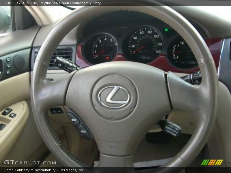 Mystic Sea Green Opalescent / Ivory 2002 Lexus ES 300