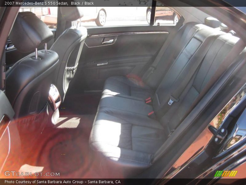 Black / Black 2007 Mercedes-Benz S 550 Sedan