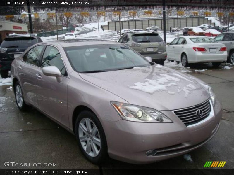 Moon Shell Mica / Light Gray 2009 Lexus ES 350