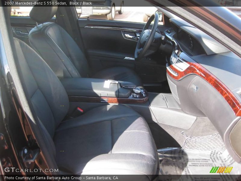 Black / Black 2007 Mercedes-Benz S 550 Sedan
