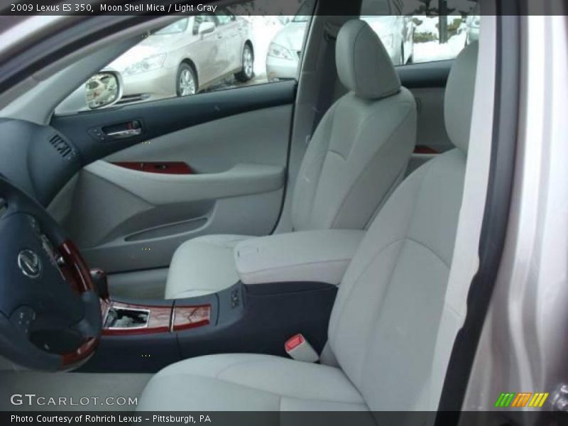 Moon Shell Mica / Light Gray 2009 Lexus ES 350