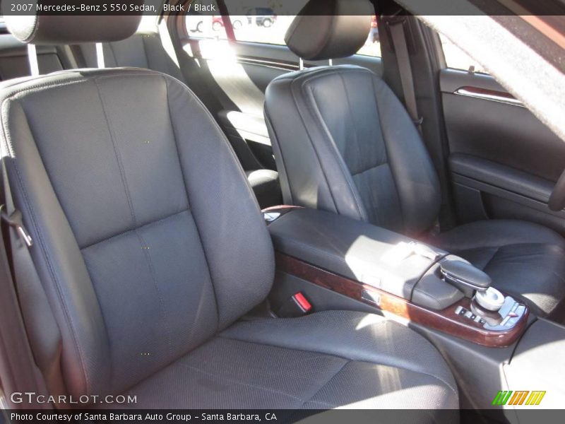 Black / Black 2007 Mercedes-Benz S 550 Sedan