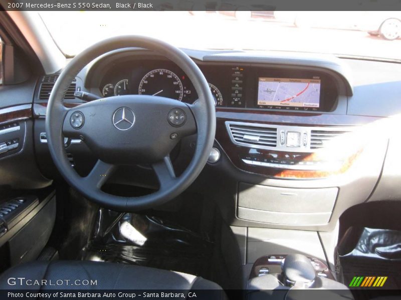Black / Black 2007 Mercedes-Benz S 550 Sedan