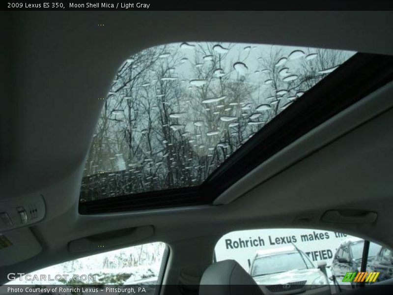 Moon Shell Mica / Light Gray 2009 Lexus ES 350