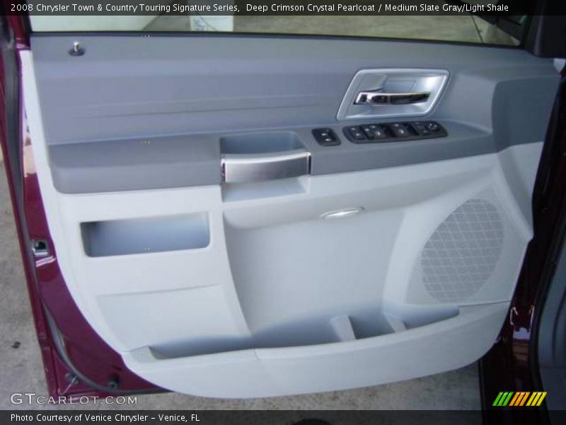 Deep Crimson Crystal Pearlcoat / Medium Slate Gray/Light Shale 2008 Chrysler Town & Country Touring Signature Series