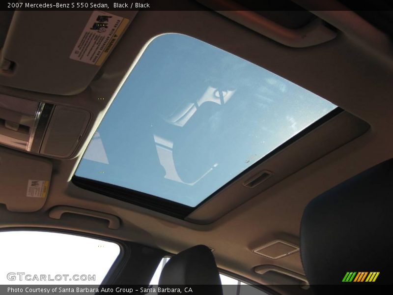Black / Black 2007 Mercedes-Benz S 550 Sedan