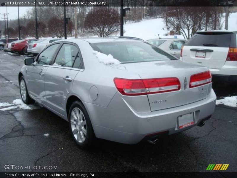 Brilliant Silver Metallic / Steel Gray 2010 Lincoln MKZ FWD