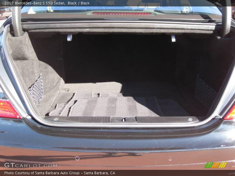 Black / Black 2007 Mercedes-Benz S 550 Sedan