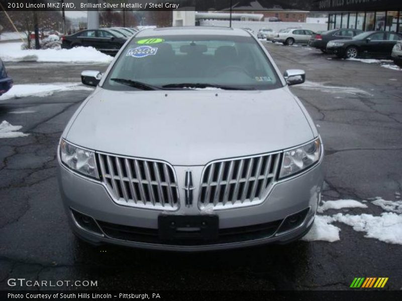 Brilliant Silver Metallic / Steel Gray 2010 Lincoln MKZ FWD