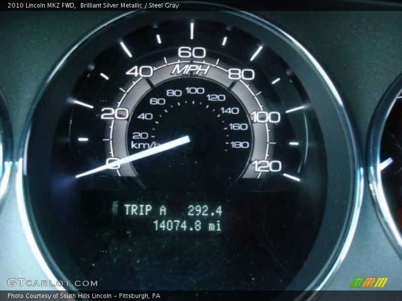 Brilliant Silver Metallic / Steel Gray 2010 Lincoln MKZ FWD