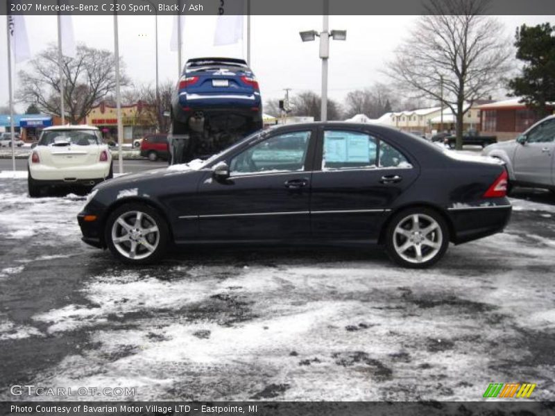 Black / Ash 2007 Mercedes-Benz C 230 Sport