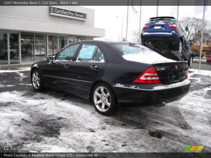 Black / Ash 2007 Mercedes-Benz C 230 Sport
