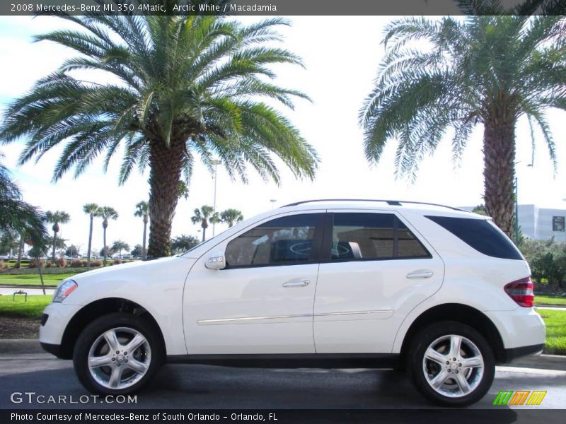 Arctic White / Macadamia 2008 Mercedes-Benz ML 350 4Matic