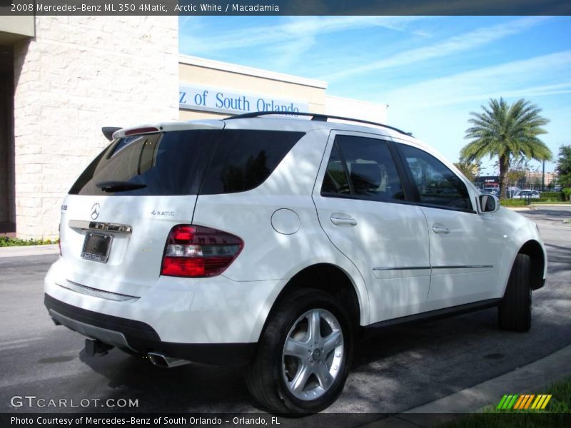 Arctic White / Macadamia 2008 Mercedes-Benz ML 350 4Matic