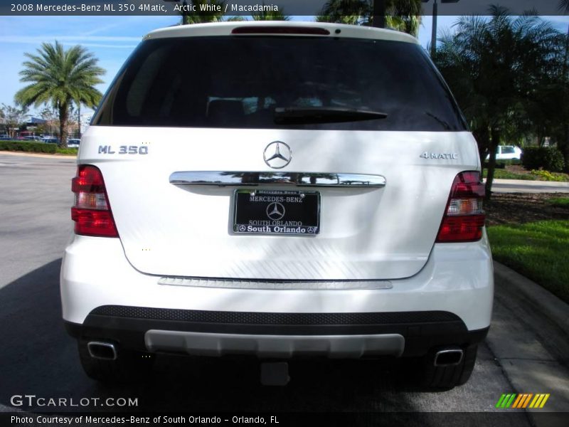 Arctic White / Macadamia 2008 Mercedes-Benz ML 350 4Matic
