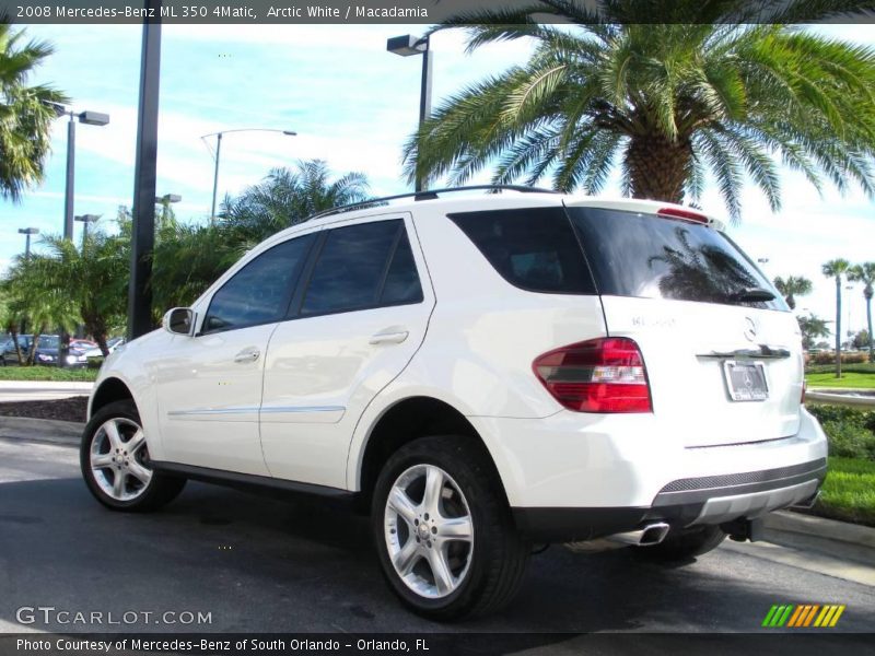 Arctic White / Macadamia 2008 Mercedes-Benz ML 350 4Matic