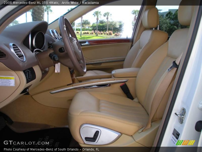Arctic White / Macadamia 2008 Mercedes-Benz ML 350 4Matic