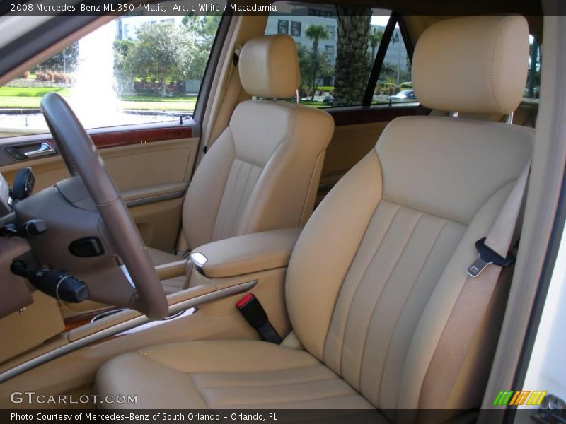 Arctic White / Macadamia 2008 Mercedes-Benz ML 350 4Matic