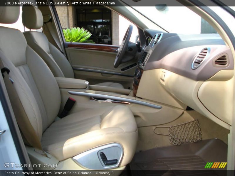 Arctic White / Macadamia 2008 Mercedes-Benz ML 350 4Matic