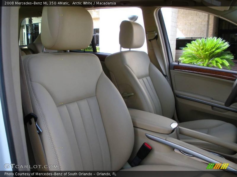 Arctic White / Macadamia 2008 Mercedes-Benz ML 350 4Matic