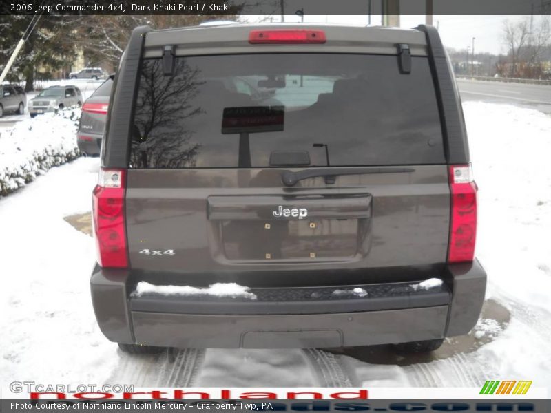 Dark Khaki Pearl / Khaki 2006 Jeep Commander 4x4