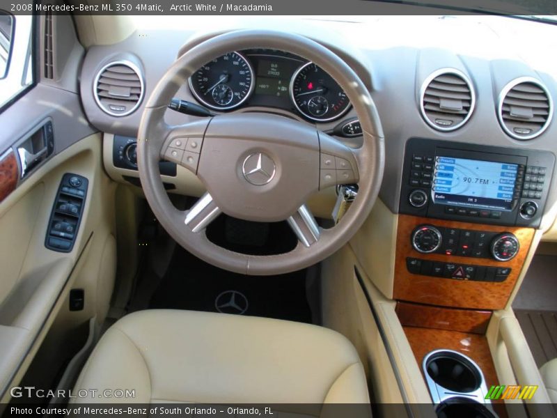 Arctic White / Macadamia 2008 Mercedes-Benz ML 350 4Matic