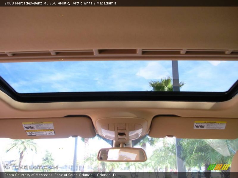 Arctic White / Macadamia 2008 Mercedes-Benz ML 350 4Matic