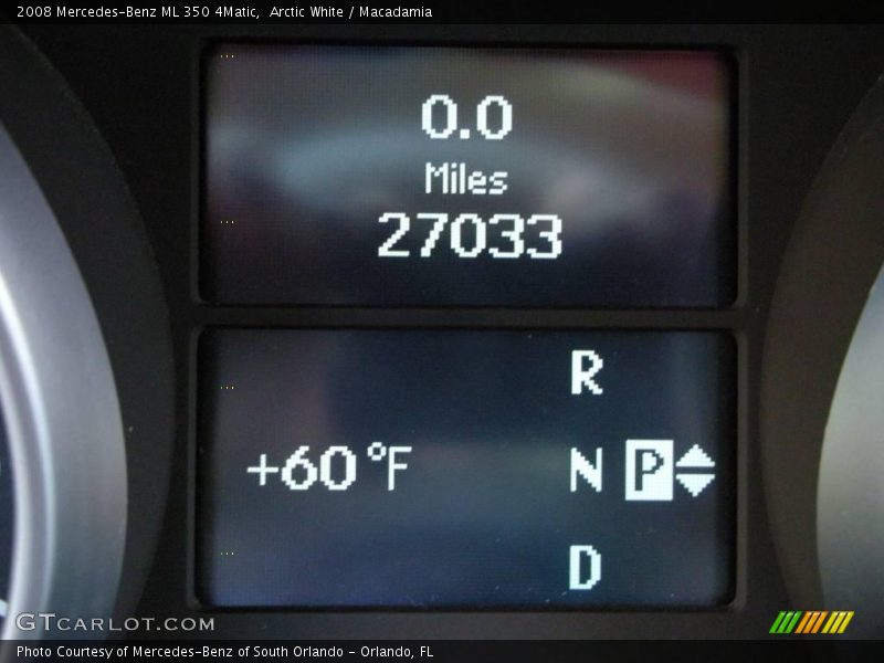 Arctic White / Macadamia 2008 Mercedes-Benz ML 350 4Matic