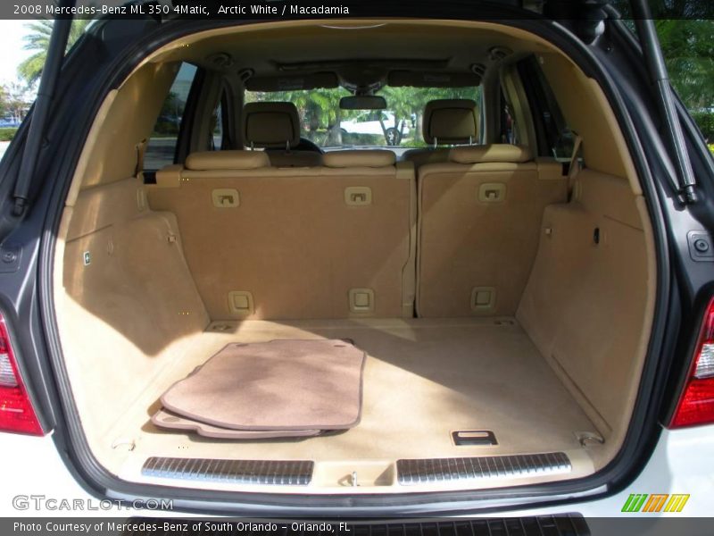 Arctic White / Macadamia 2008 Mercedes-Benz ML 350 4Matic