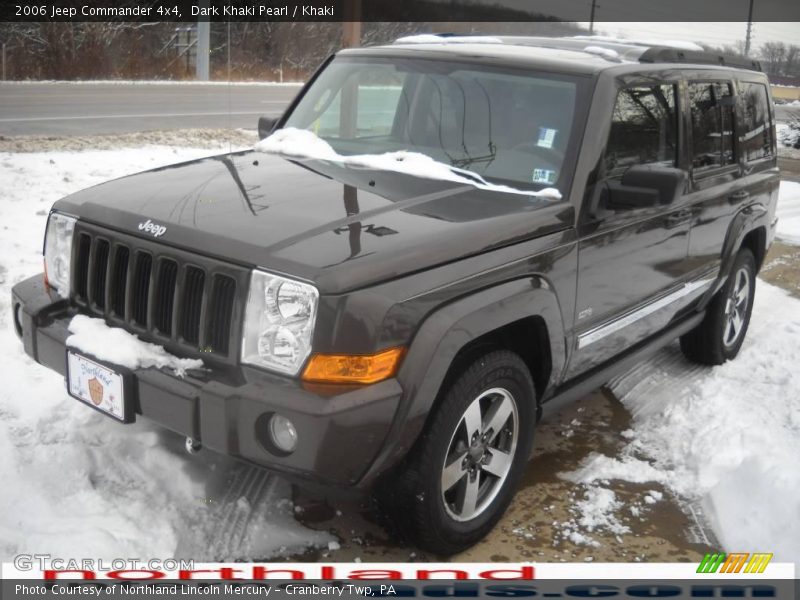 Dark Khaki Pearl / Khaki 2006 Jeep Commander 4x4