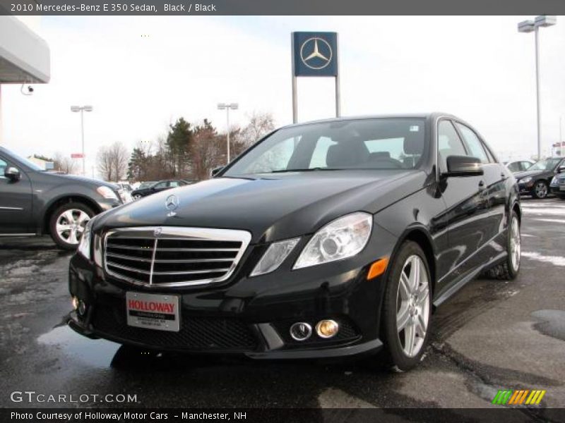 Black / Black 2010 Mercedes-Benz E 350 Sedan