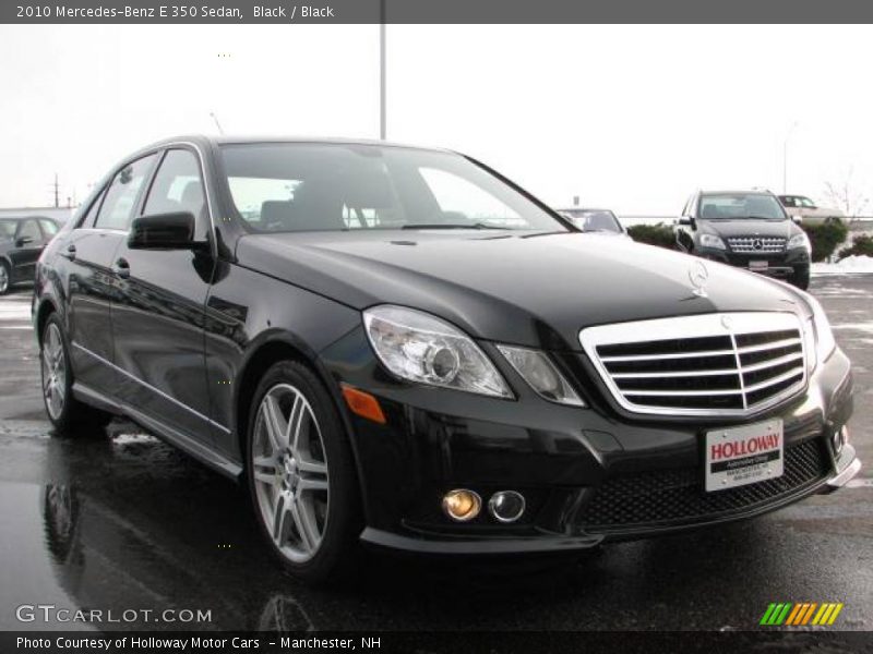 Black / Black 2010 Mercedes-Benz E 350 Sedan