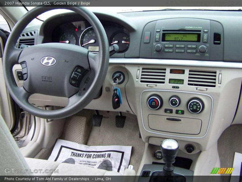 Golden Beige / Beige 2007 Hyundai Sonata GLS