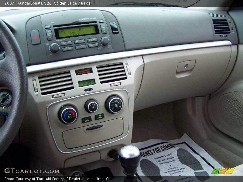 Golden Beige / Beige 2007 Hyundai Sonata GLS