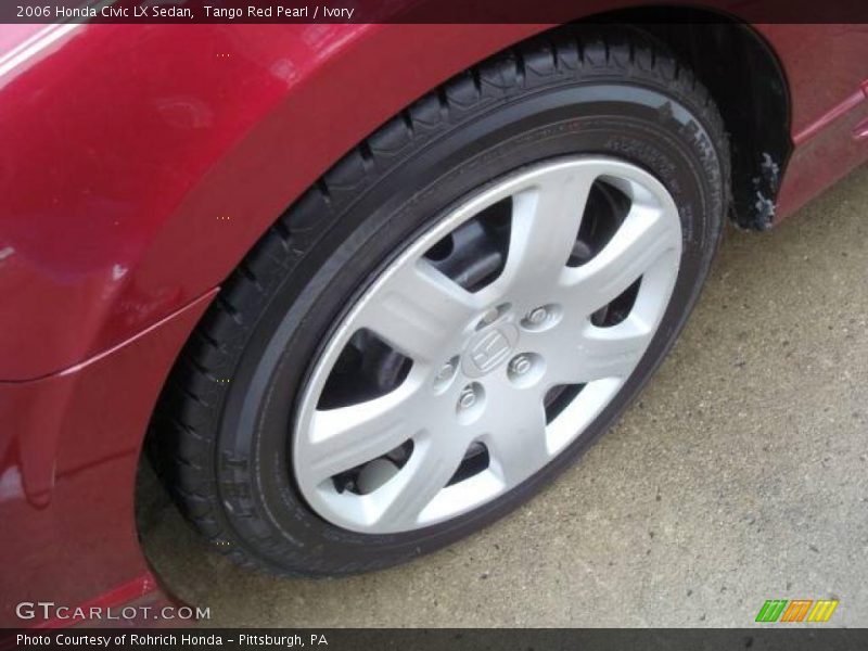 Tango Red Pearl / Ivory 2006 Honda Civic LX Sedan