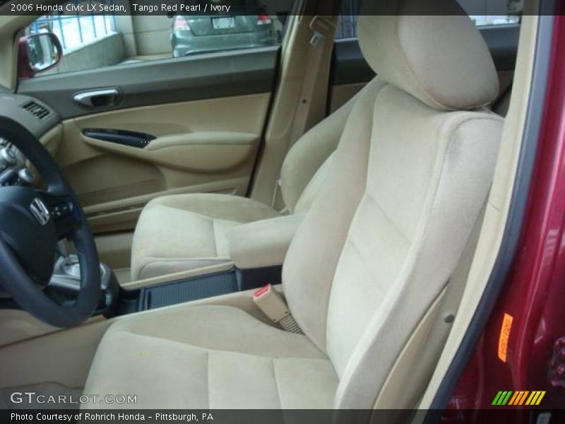 Tango Red Pearl / Ivory 2006 Honda Civic LX Sedan