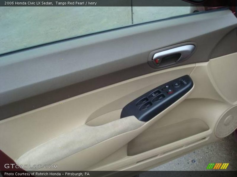 Tango Red Pearl / Ivory 2006 Honda Civic LX Sedan