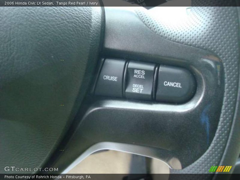 Tango Red Pearl / Ivory 2006 Honda Civic LX Sedan