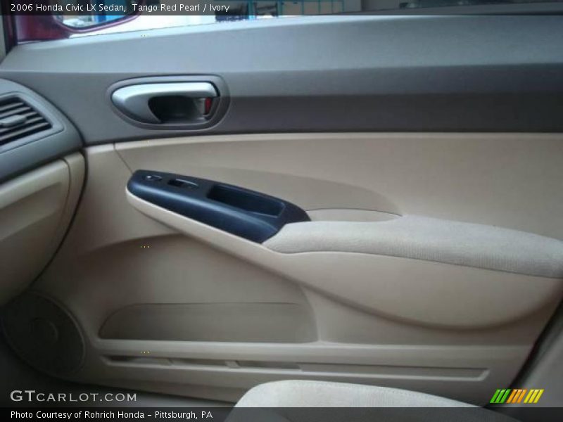 Tango Red Pearl / Ivory 2006 Honda Civic LX Sedan