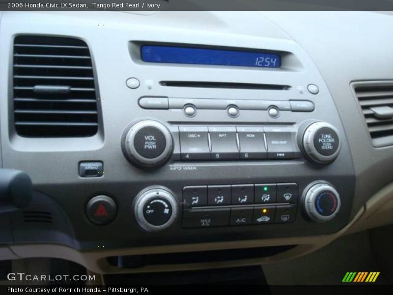 Tango Red Pearl / Ivory 2006 Honda Civic LX Sedan