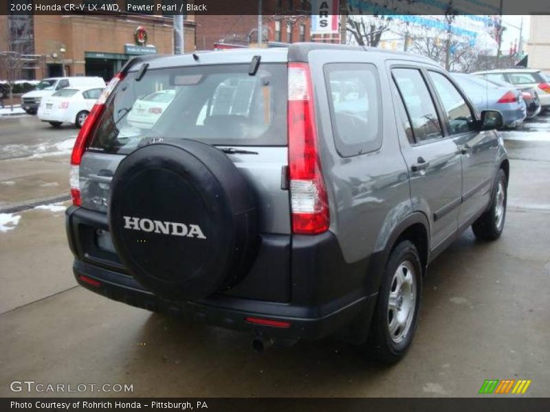 Pewter Pearl / Black 2006 Honda CR-V LX 4WD