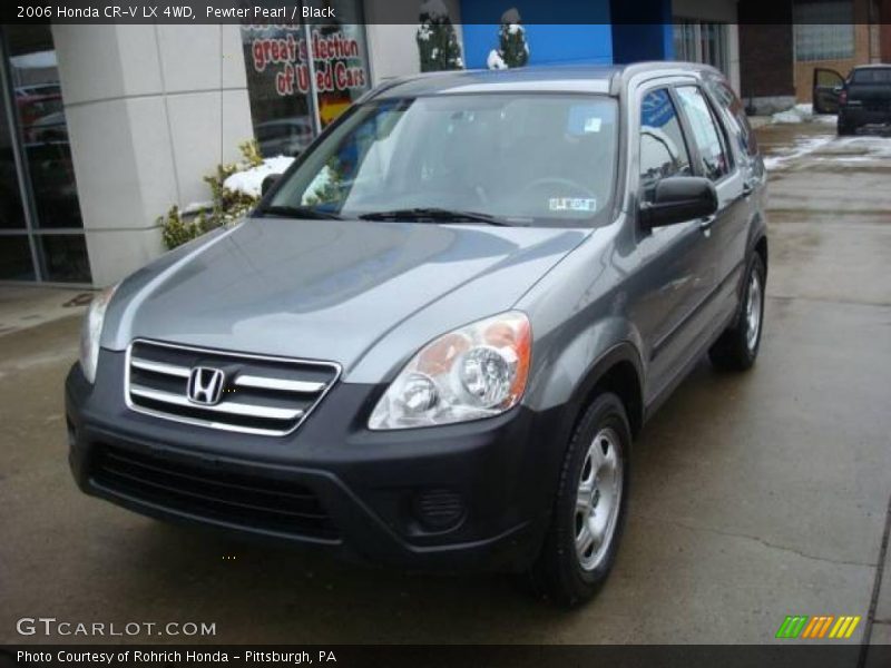 Pewter Pearl / Black 2006 Honda CR-V LX 4WD
