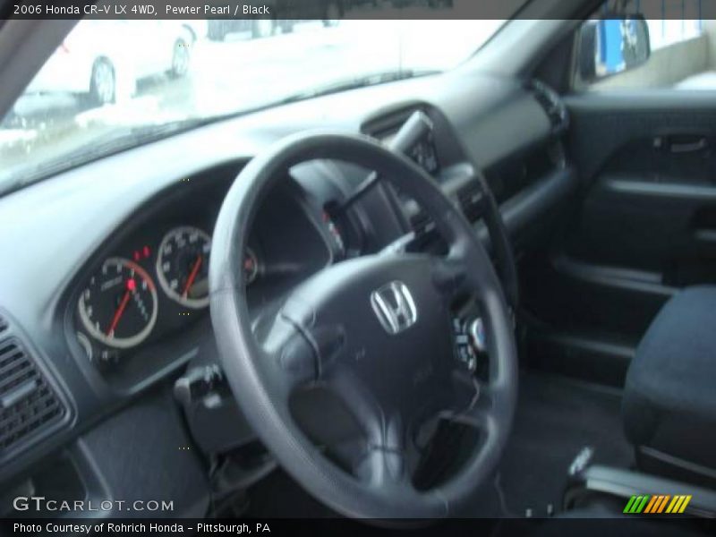 Pewter Pearl / Black 2006 Honda CR-V LX 4WD