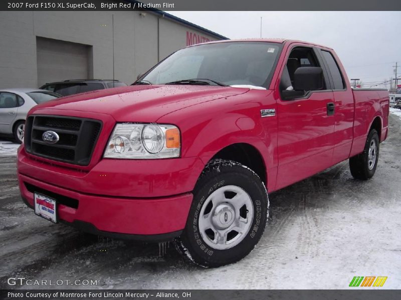 Bright Red / Medium Flint 2007 Ford F150 XL SuperCab