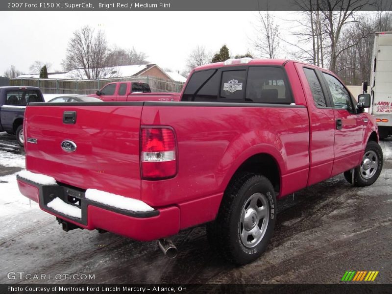 Bright Red / Medium Flint 2007 Ford F150 XL SuperCab